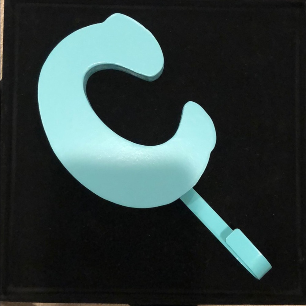 "C" Light Blue Coat Hook - NWT